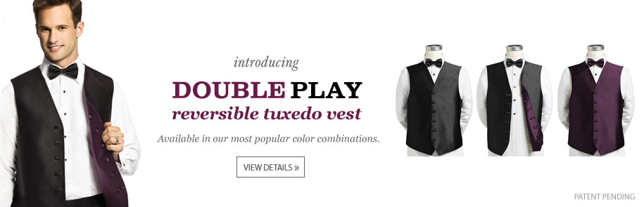 Introducing the Double Play Reversible Tuxedo Vest