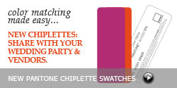 Pantone Wedding Chiplette Swatches