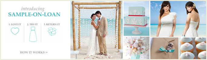 Sample-on-Loan Sandals Wedding Dresses