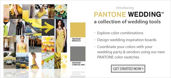 PANTONE WEDDING A collection of wedding planning tools