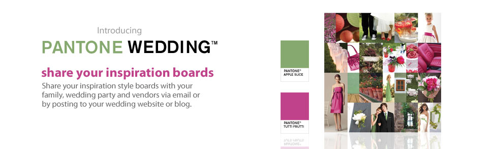 Pantone Weddings - Share your inspiration boards