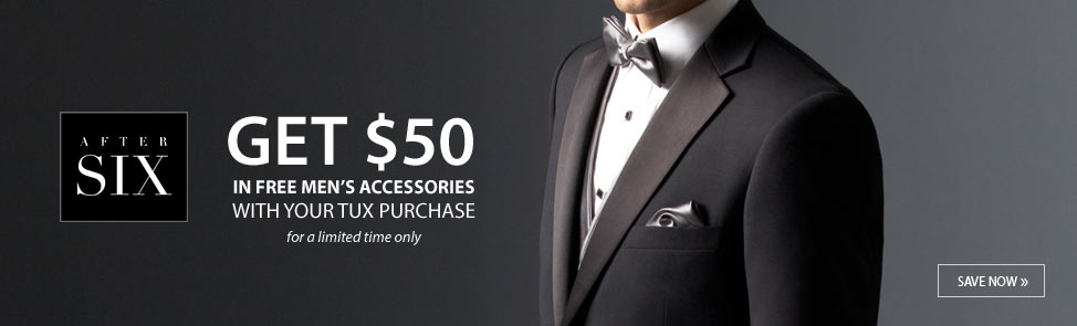 Get $50 in Free Accessories with Your Tux Purchase