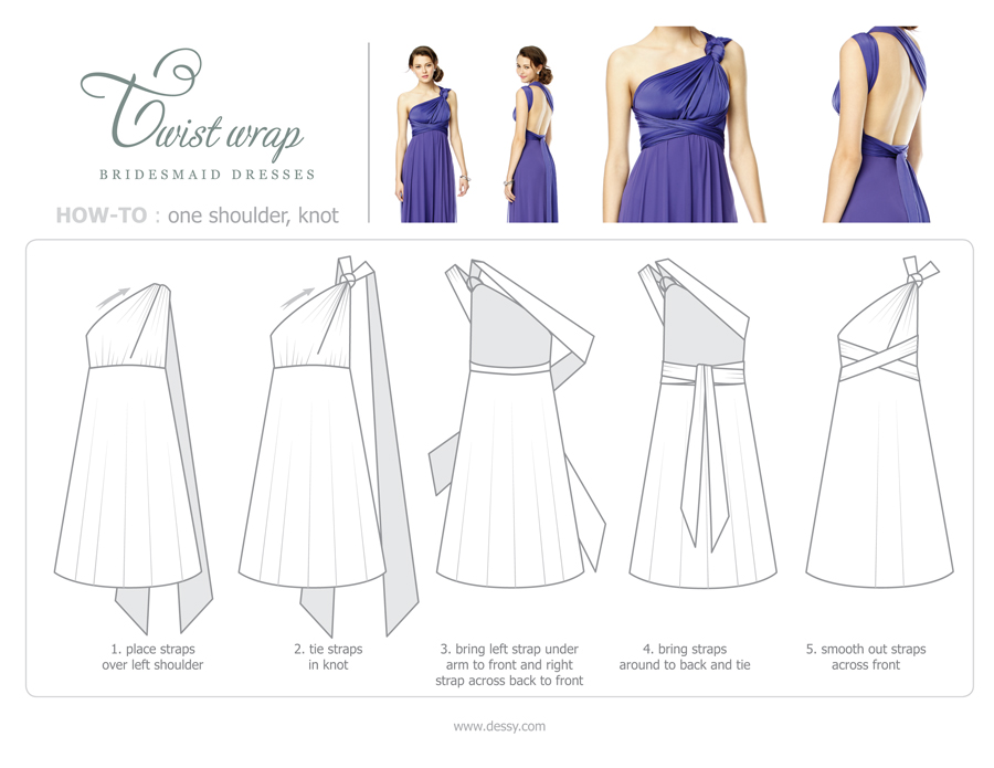 9 Chic Ways to Wrap a Twist Wrap Bridesmaid Dress
