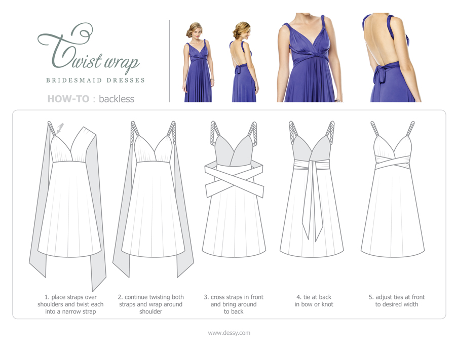 9 Chic Ways to Wrap a Twist Wrap Bridesmaid Dress