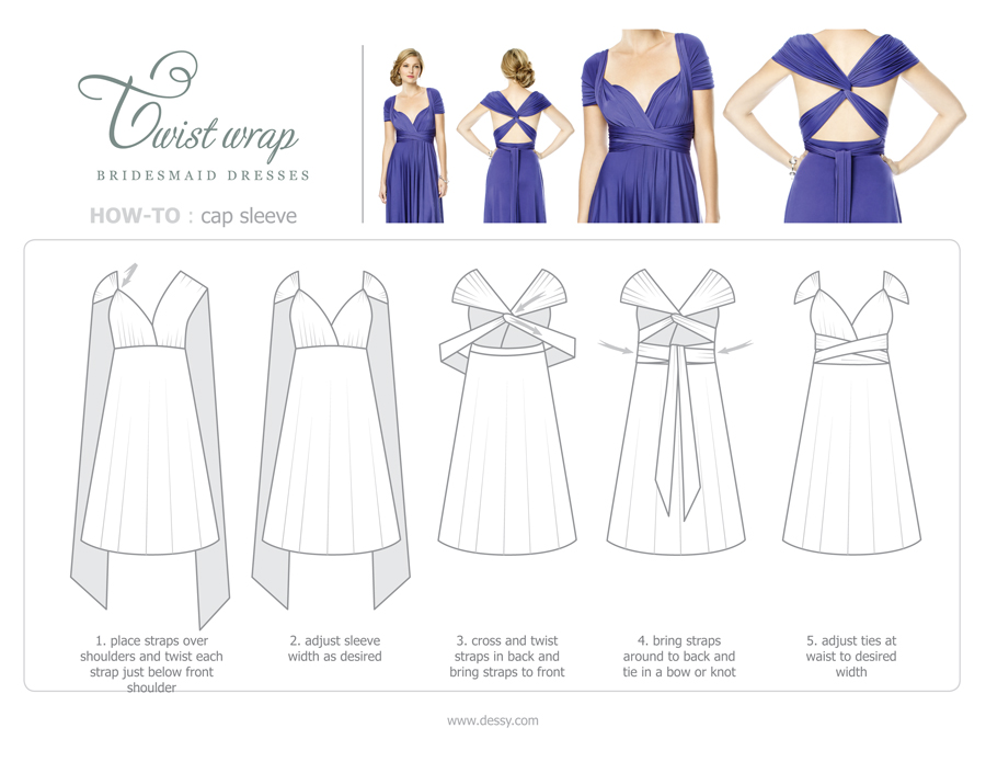 9 Chic Ways to Wrap a Twist Wrap Bridesmaid Dress